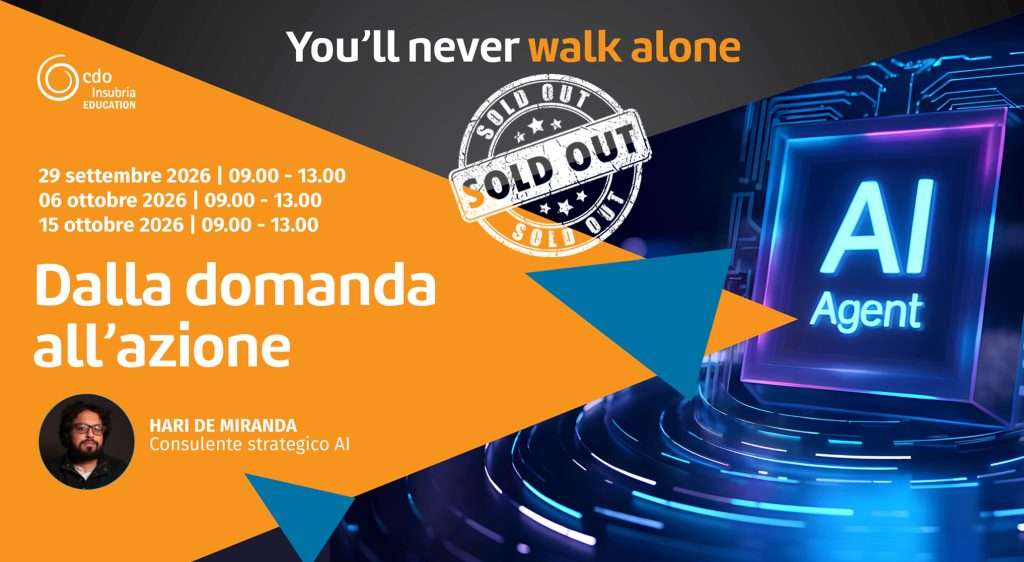 2026 Cdo Insubria Education - Percorso Formativo "Dalla domanda all'azione" con Hari De Miranda - SOLD OUT